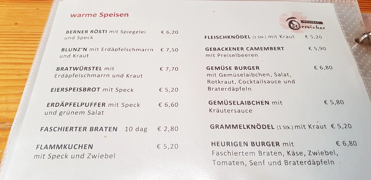 Speisekarte photo 6