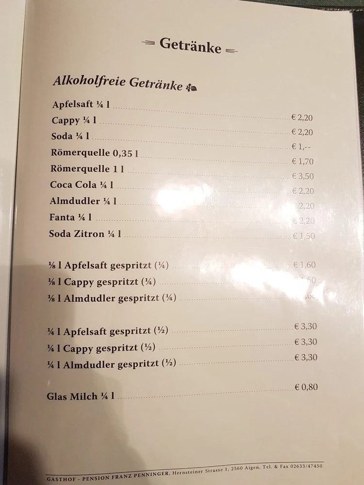 Speisekarte photo 2