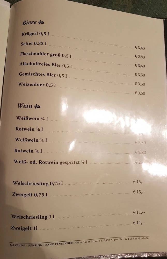 Speisekarte photo 5