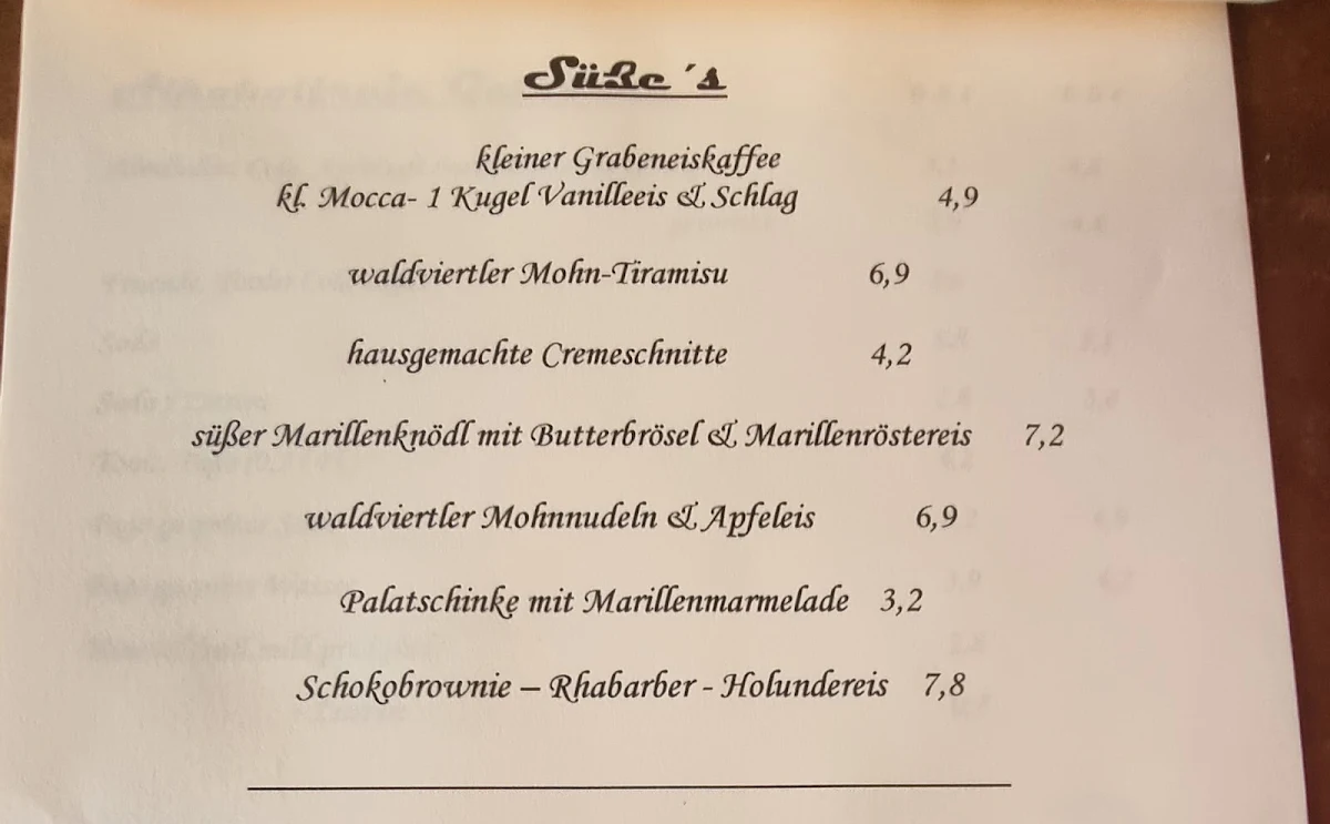 Speisekarte photo 2