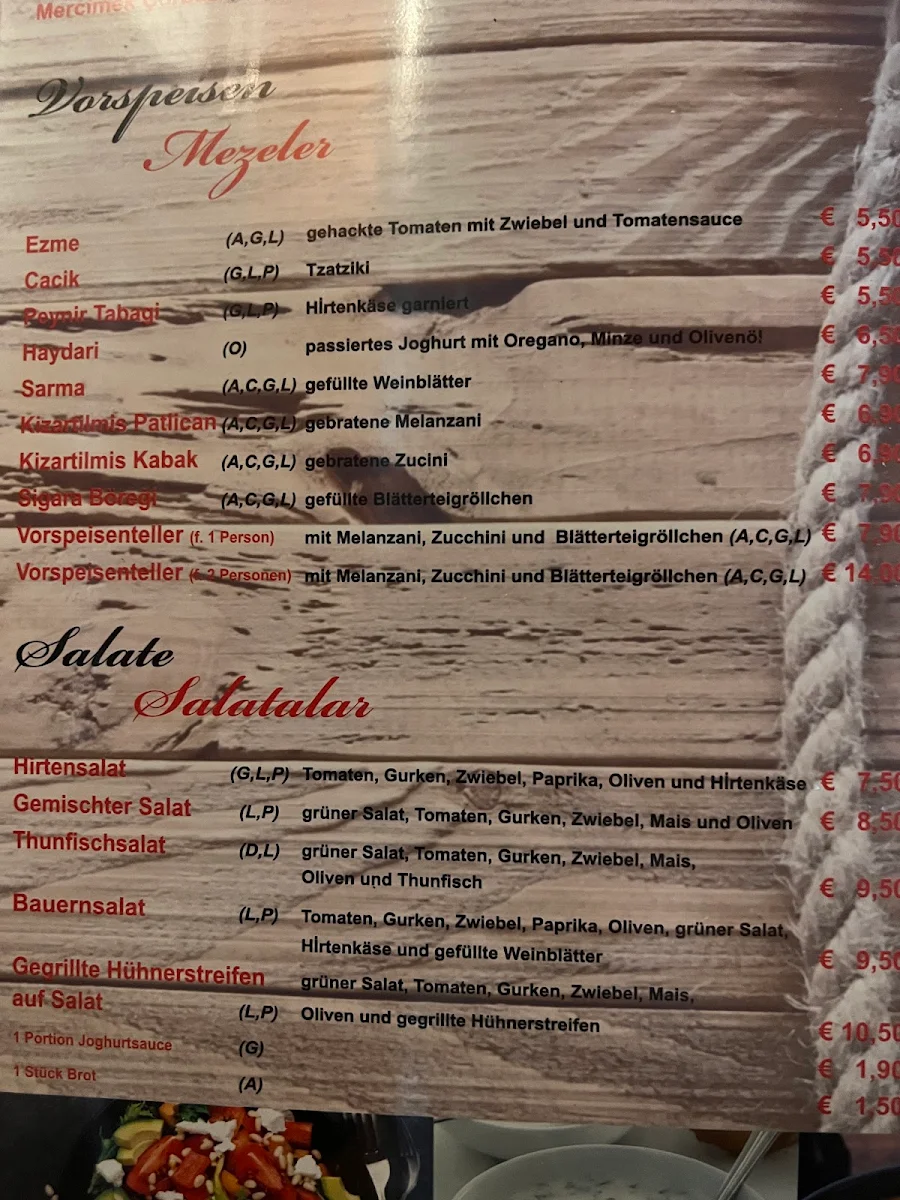 Speisekarte photo 2