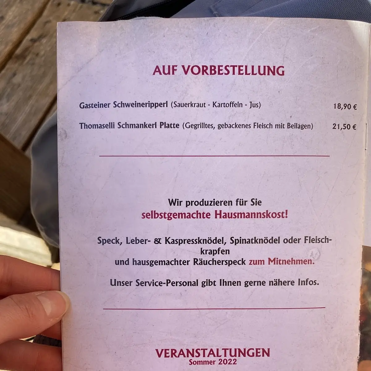 Speisekarte photo 4