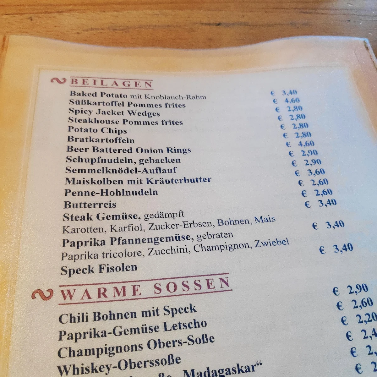 Speisekarte photo 1