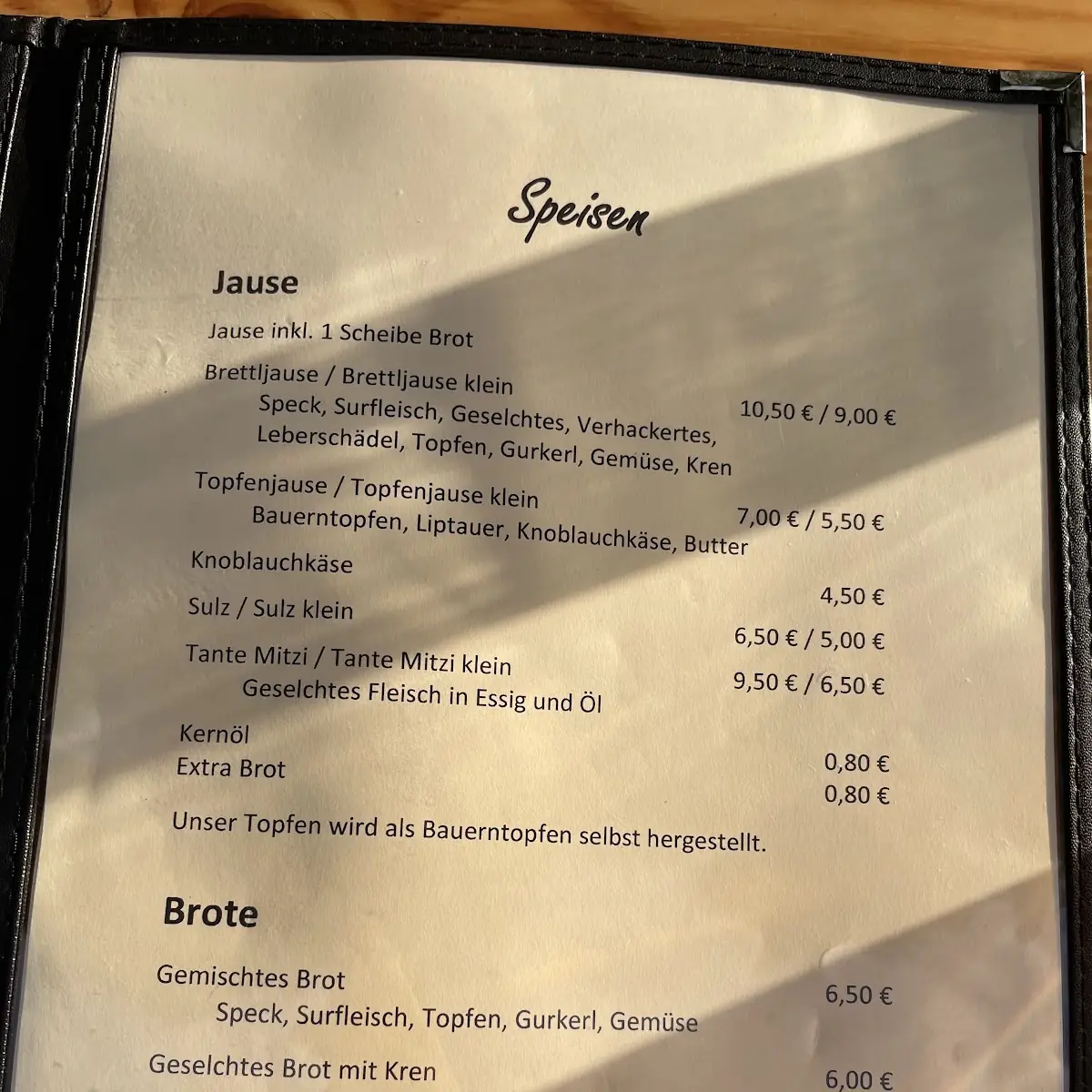 Speisekarte photo 3