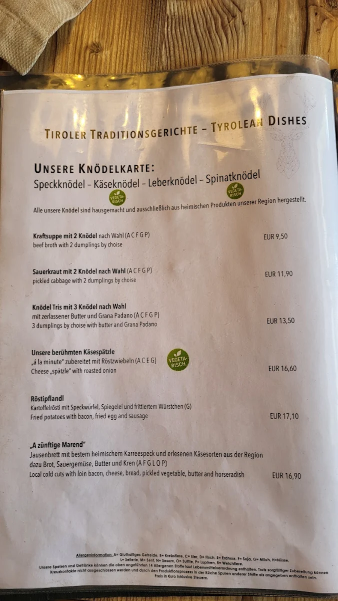 Speisekarte photo 5