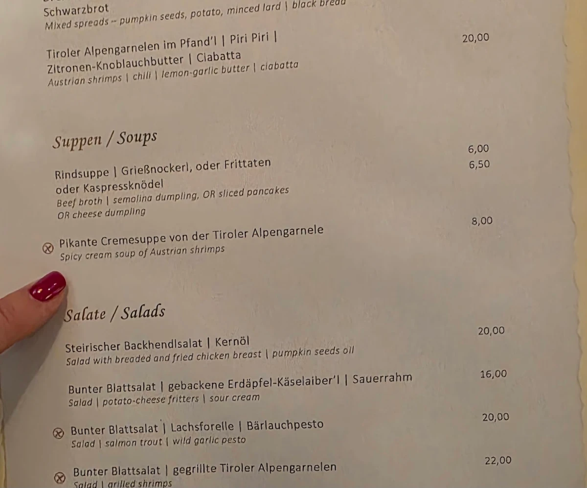 Speisekarte photo 1