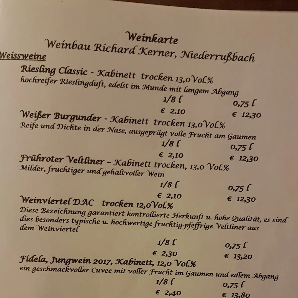 Speisekarte photo 7