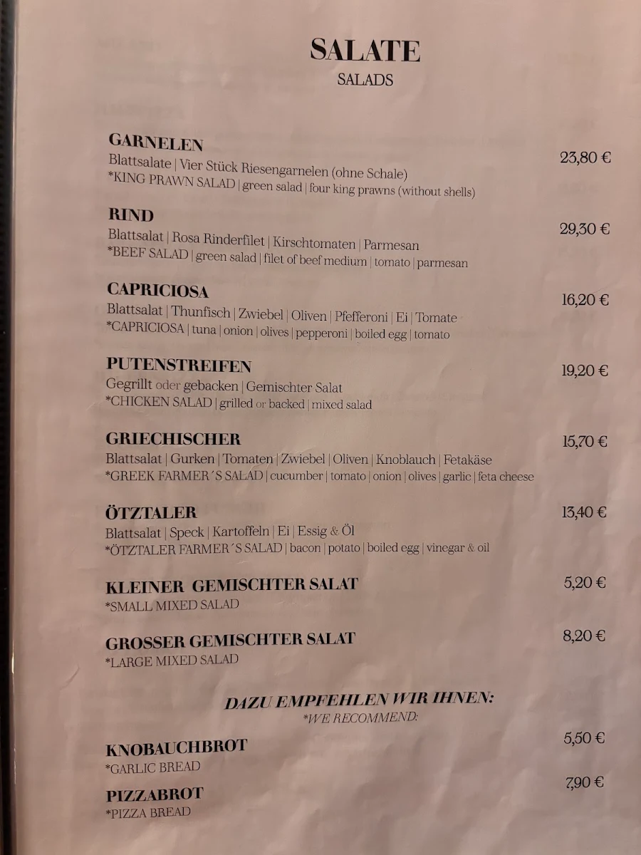 Speisekarte photo 1