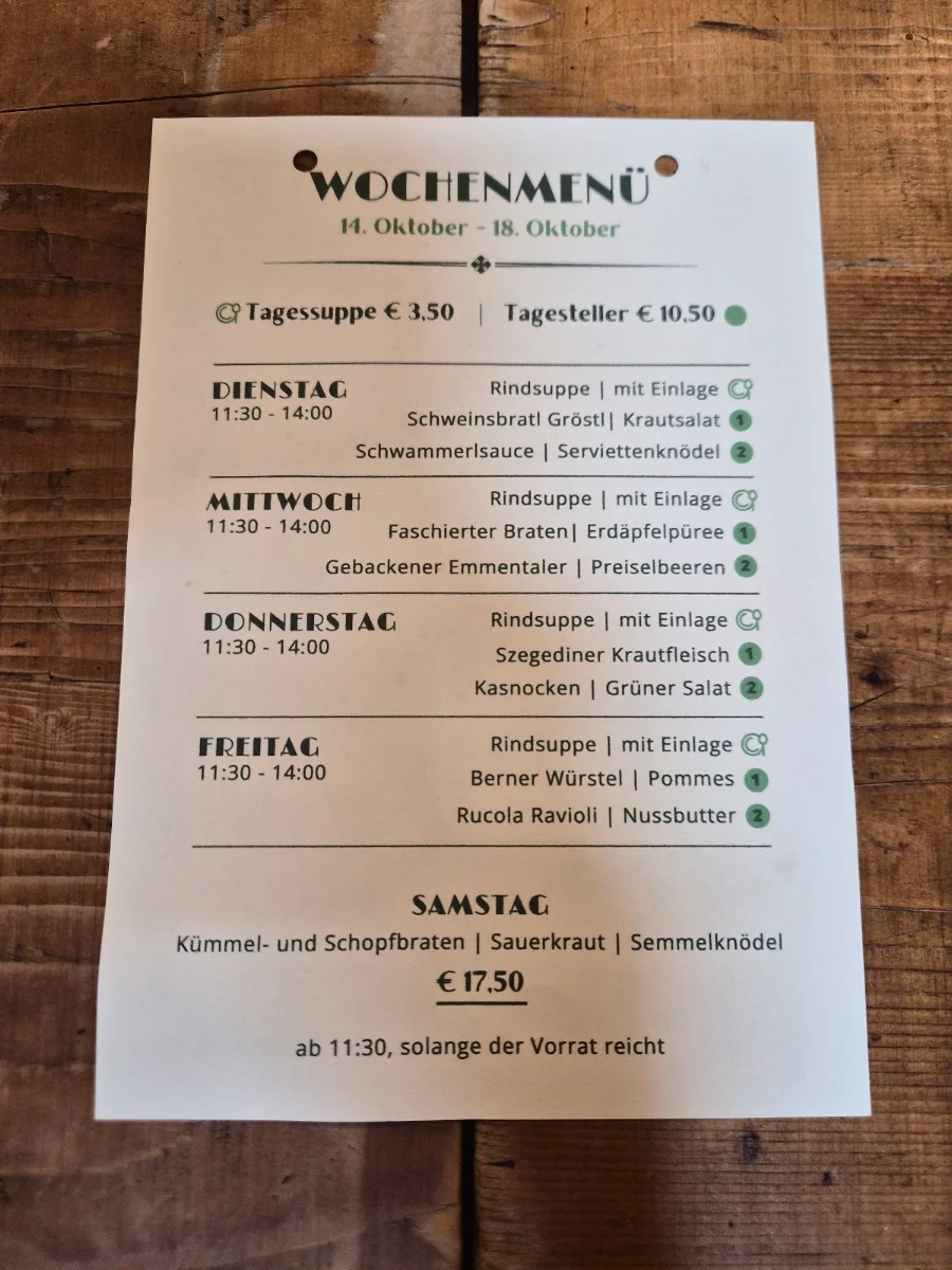 Speisekarte photo 1