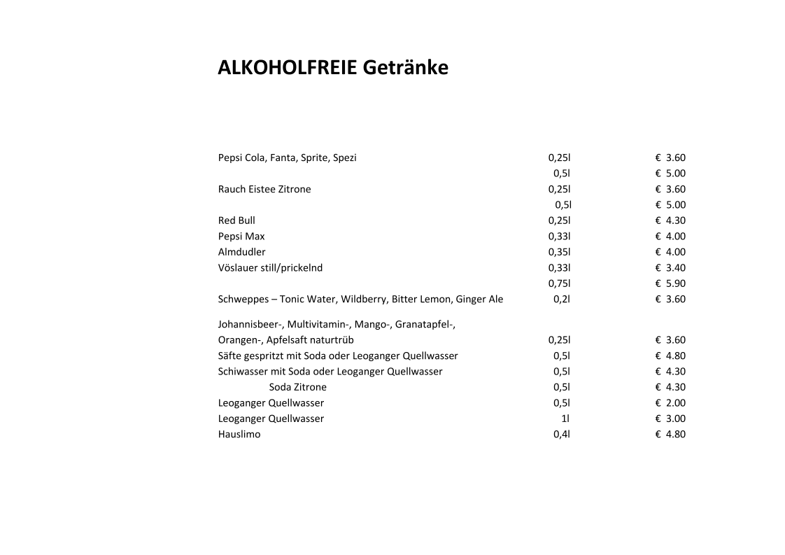 Speisekarte photo 7
