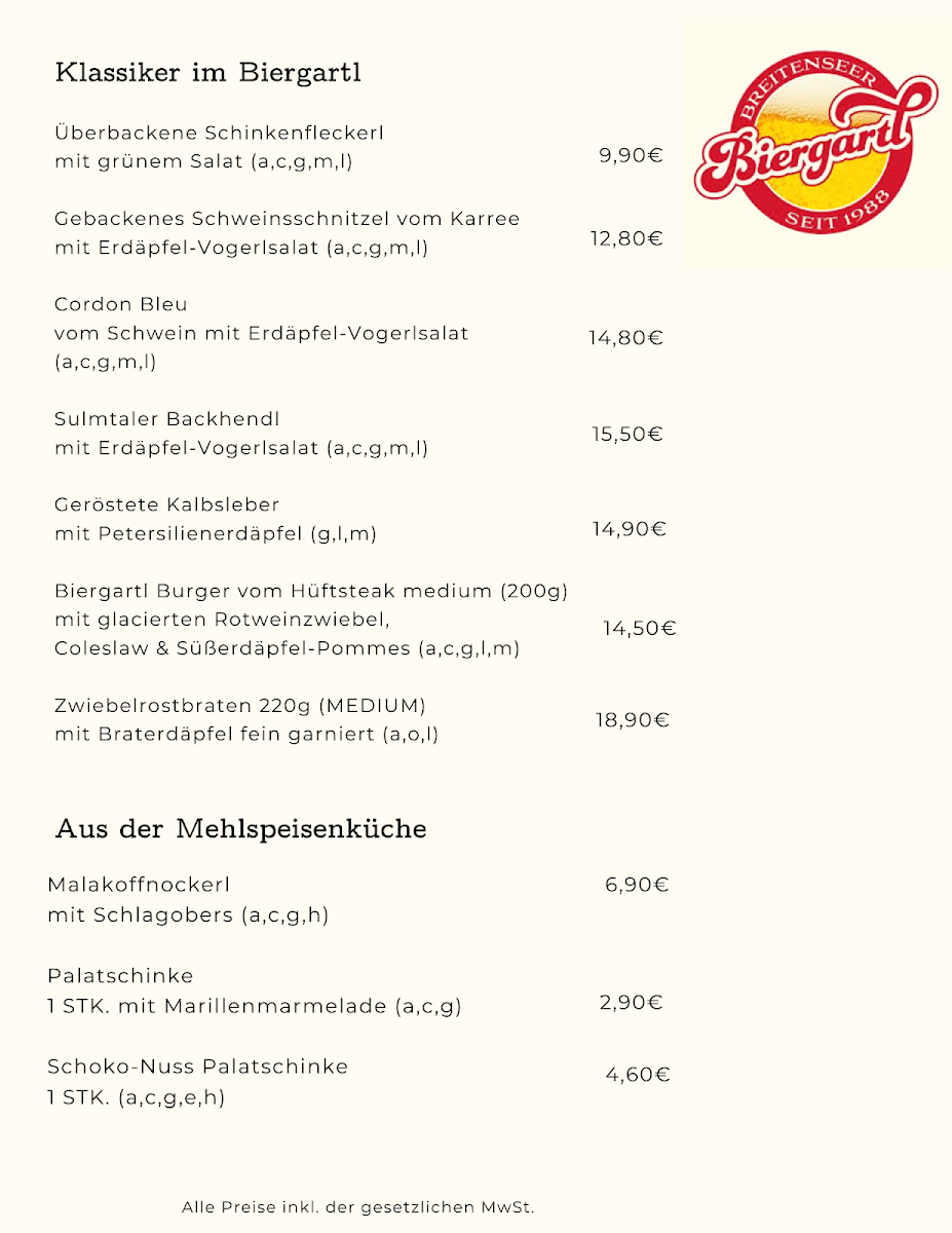 Speisekarte photo 2