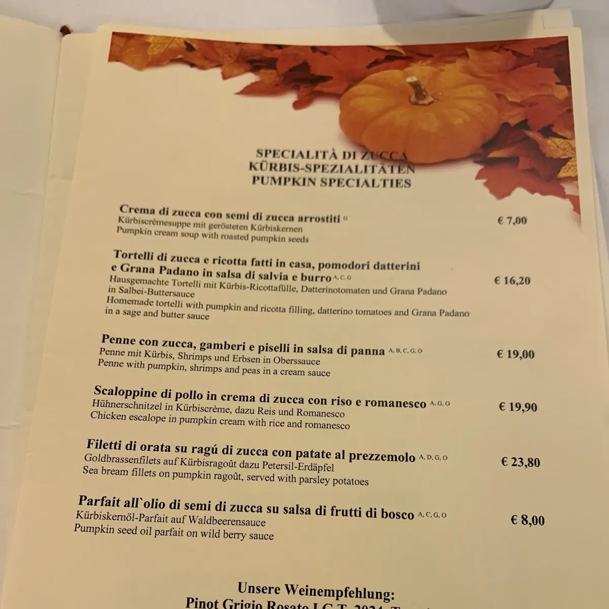 Speisekarte photo 2