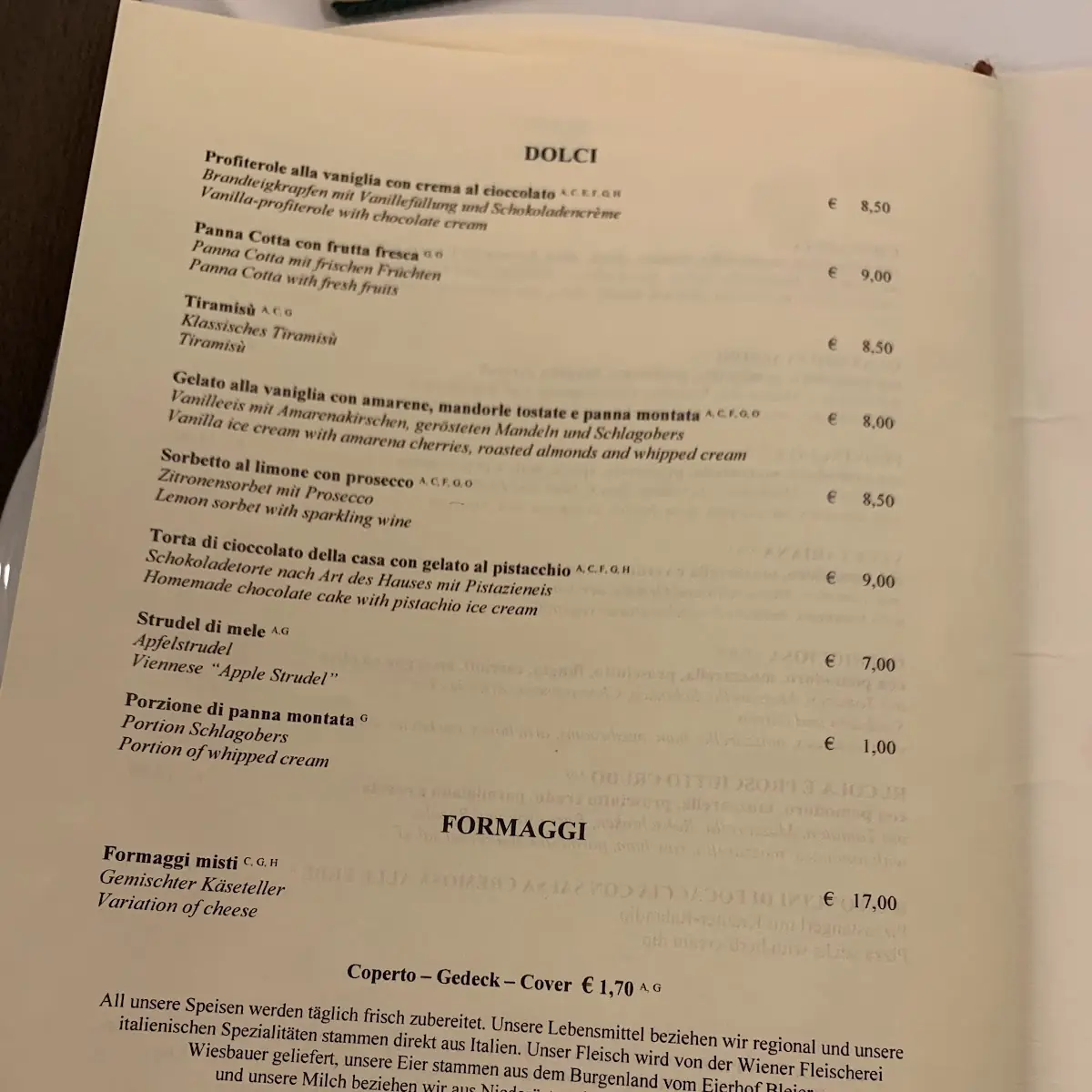 Speisekarte photo 9