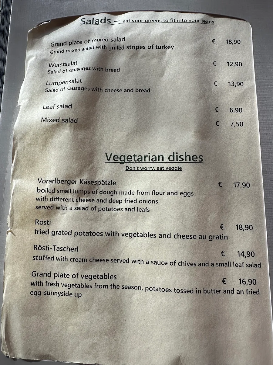 Speisekarte photo 1