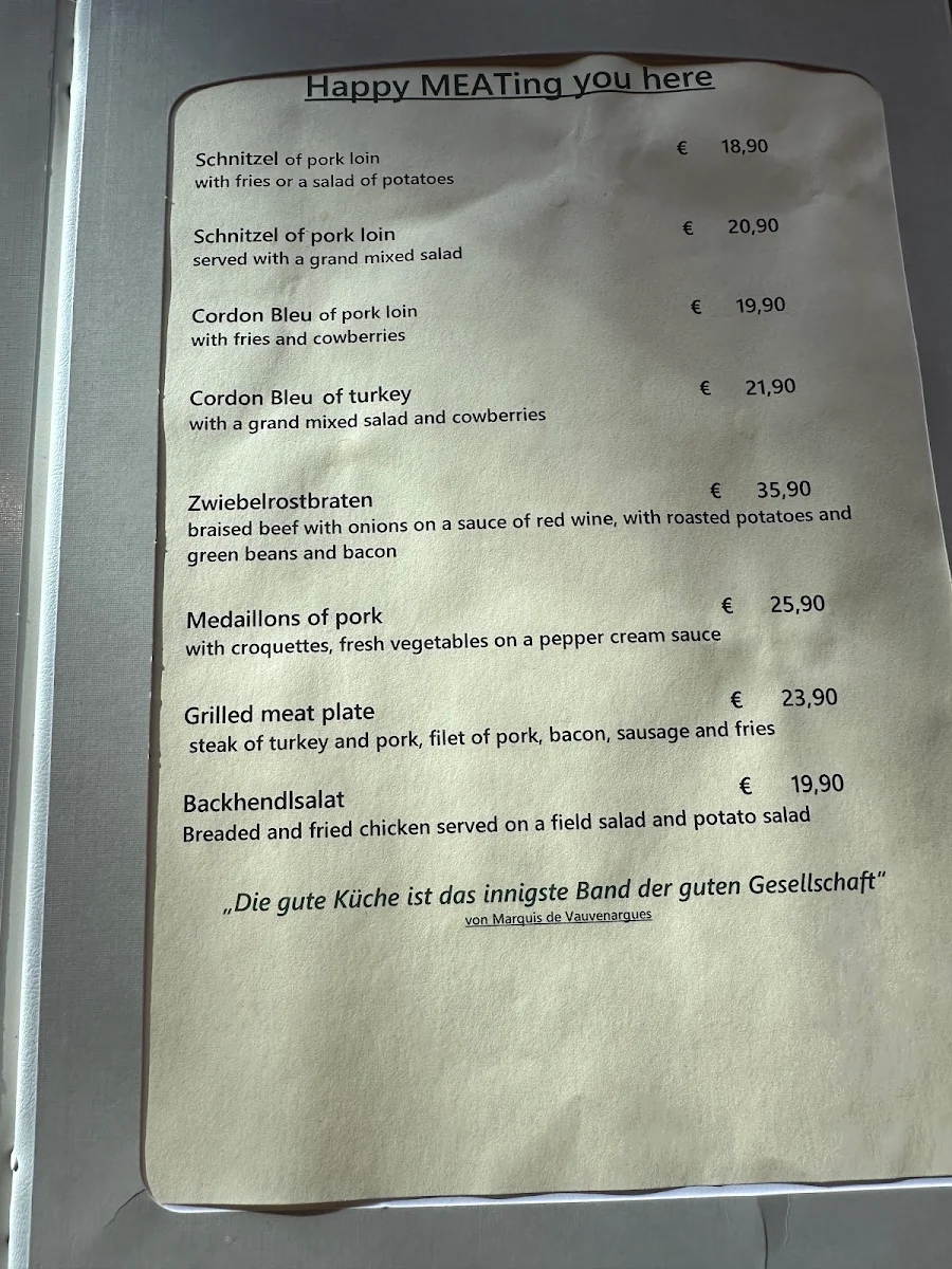 Speisekarte photo 2