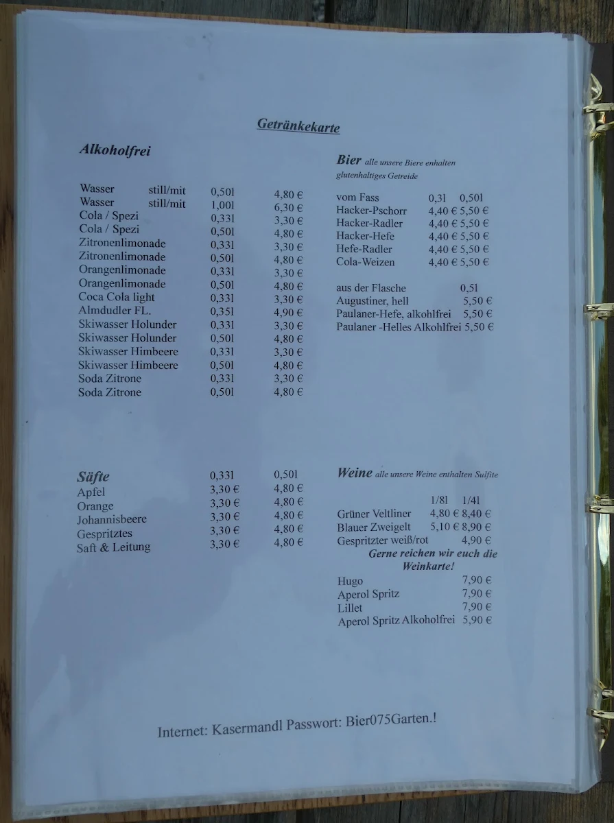 Speisekarte photo 2