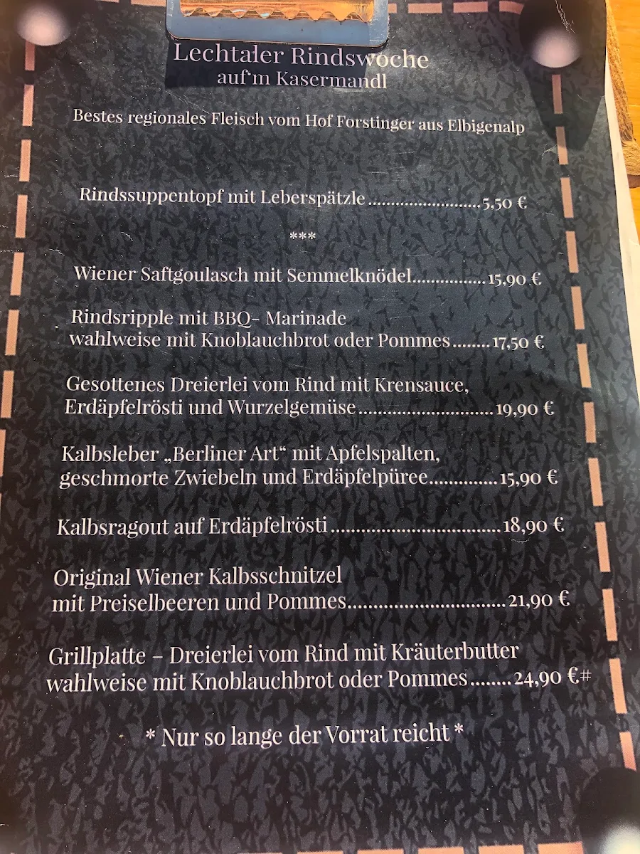 Speisekarte photo 5
