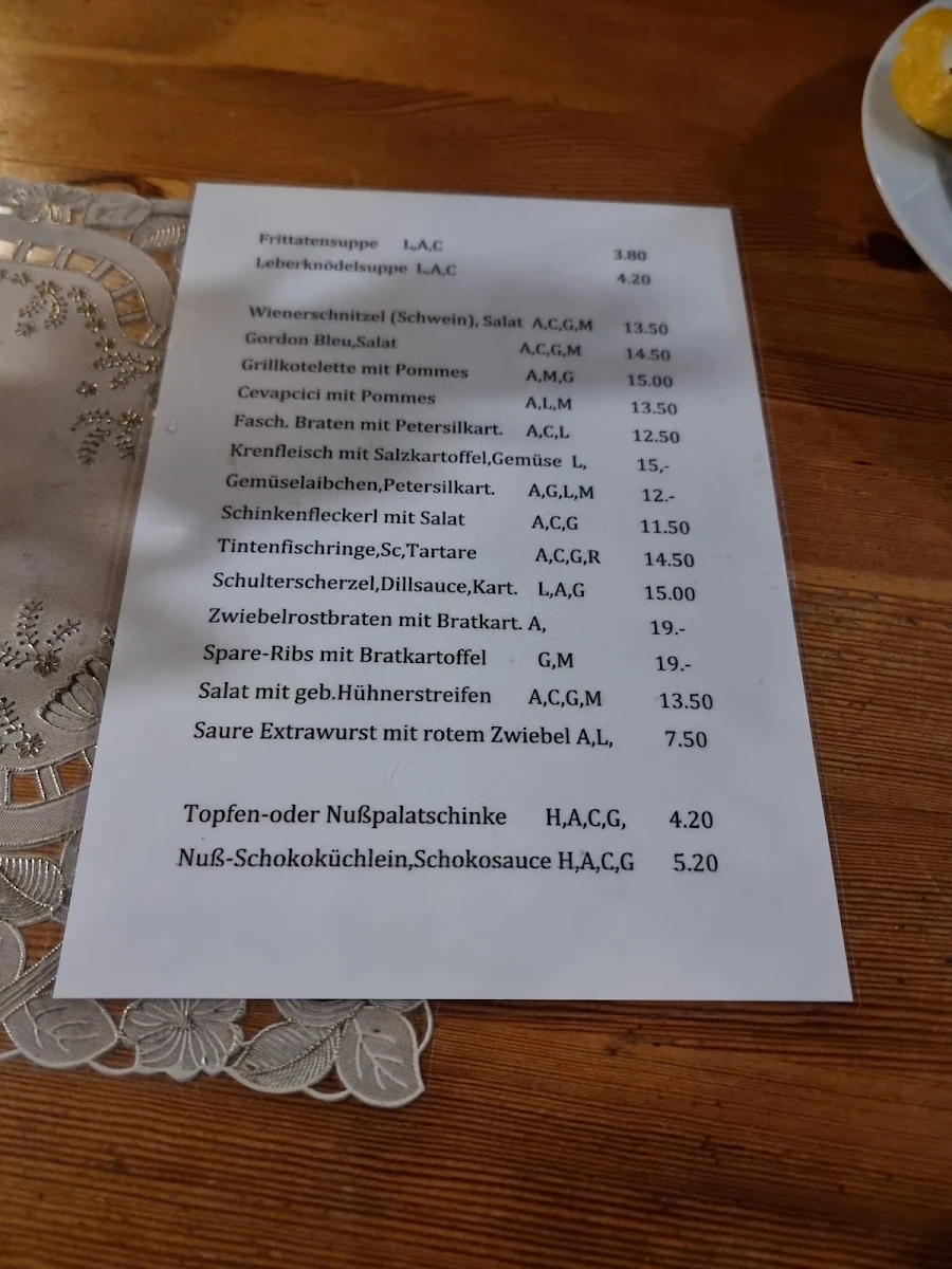 Speisekarte photo 2