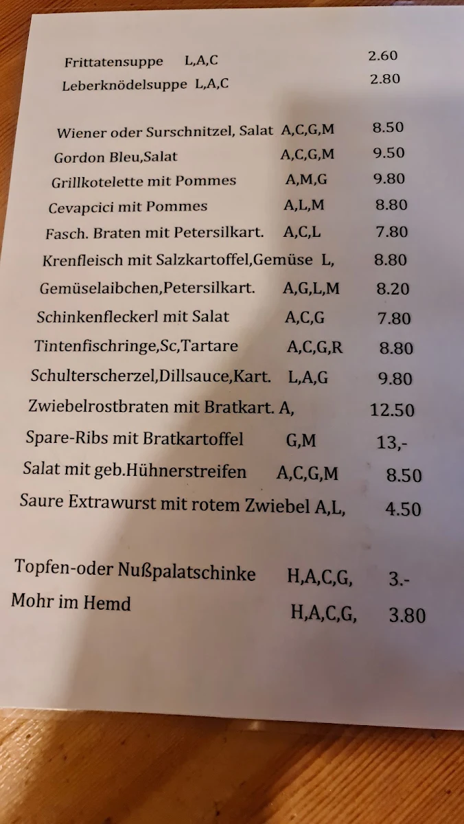 Speisekarte photo 3