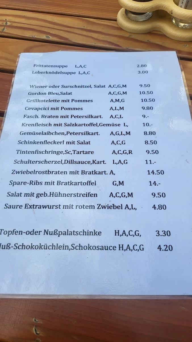 Speisekarte photo 5