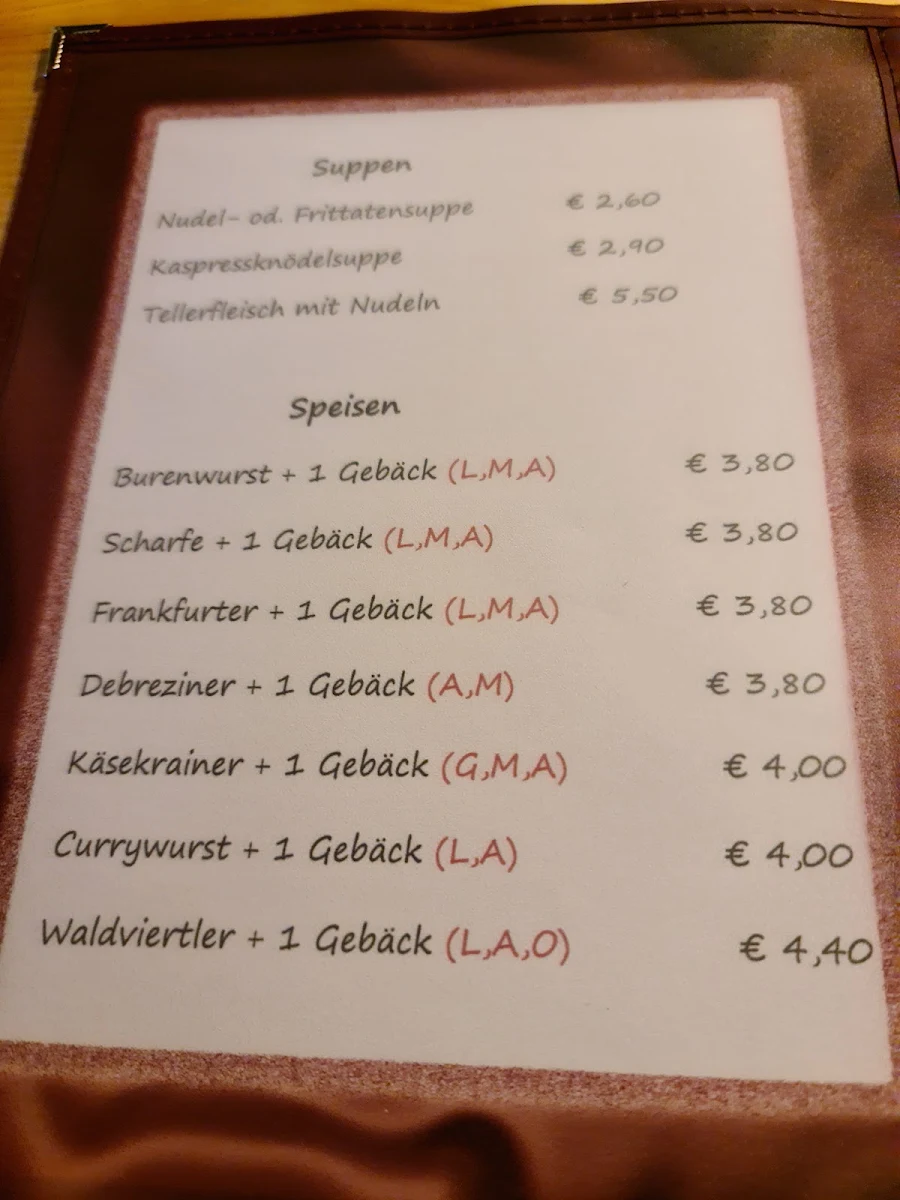Speisekarte photo 4