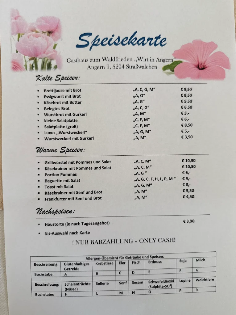 Speisekarte photo 1