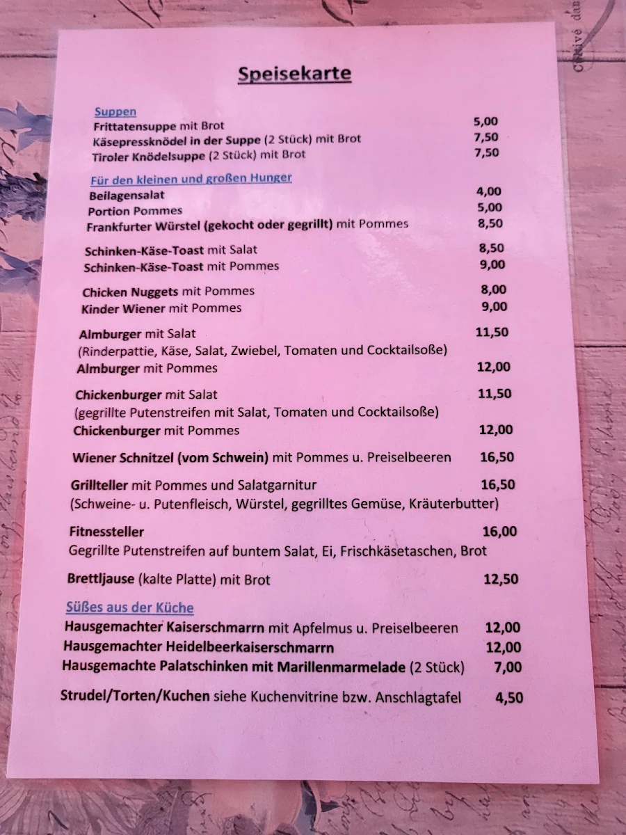 Speisekarte photo 5
