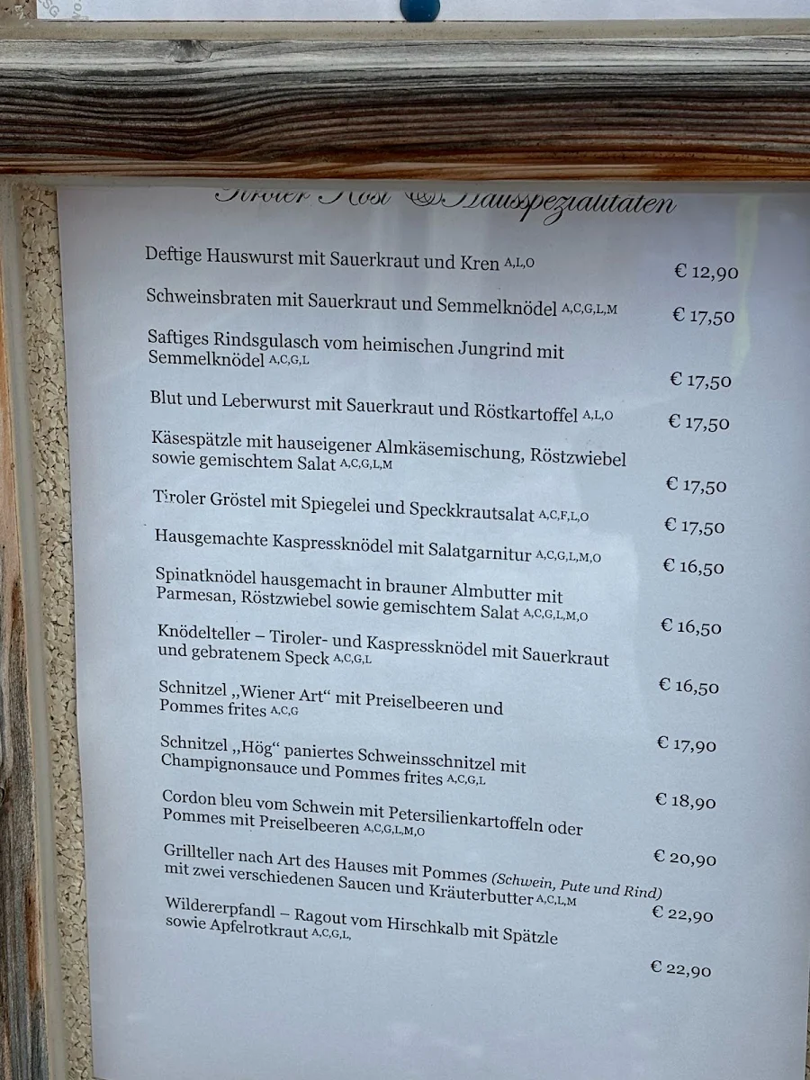 Speisekarte photo 2