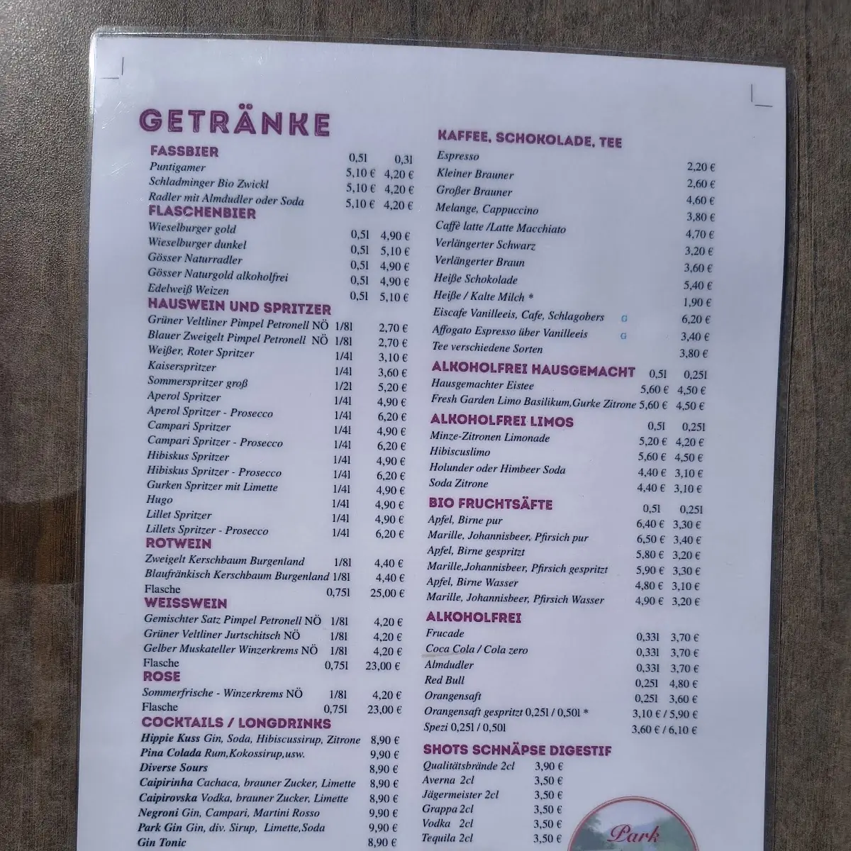Speisekarte photo 10