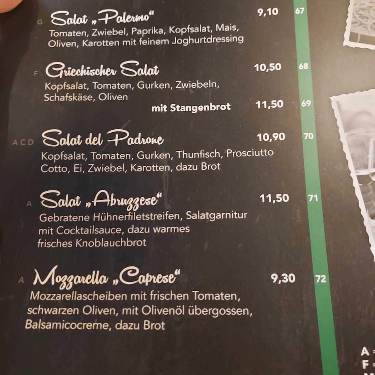 Speisekarte photo 2