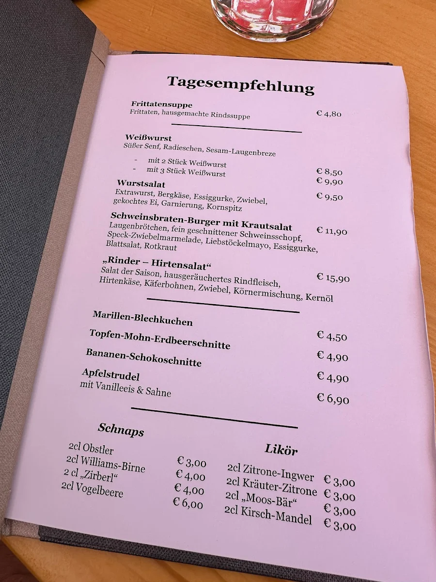 Speisekarte photo 1