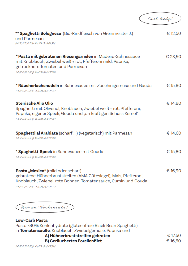 Speisekarte photo 3