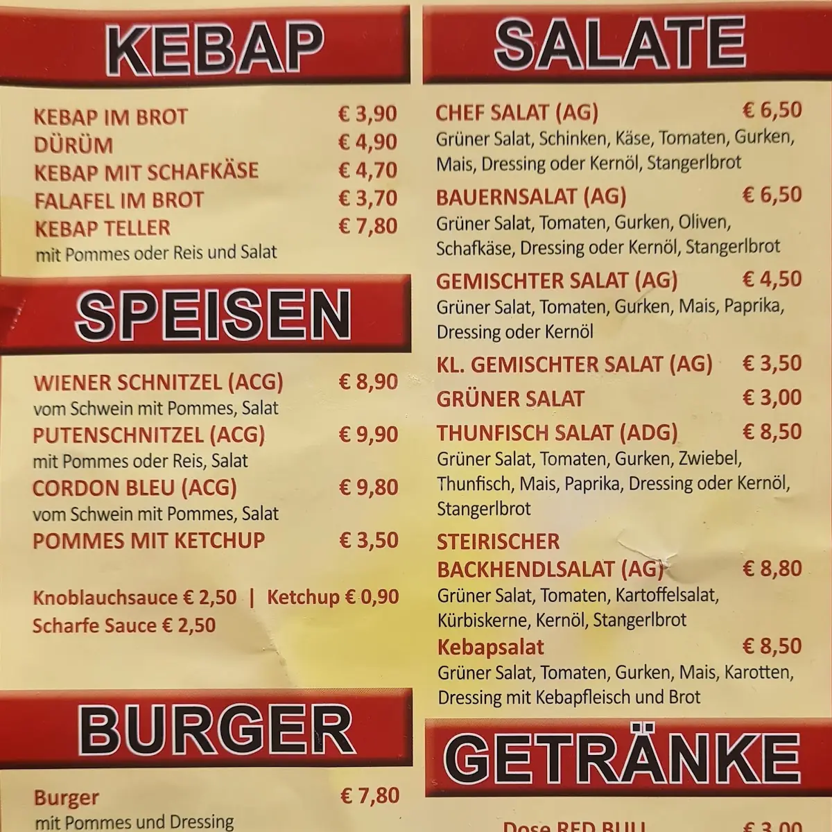 Speisekarte photo 1