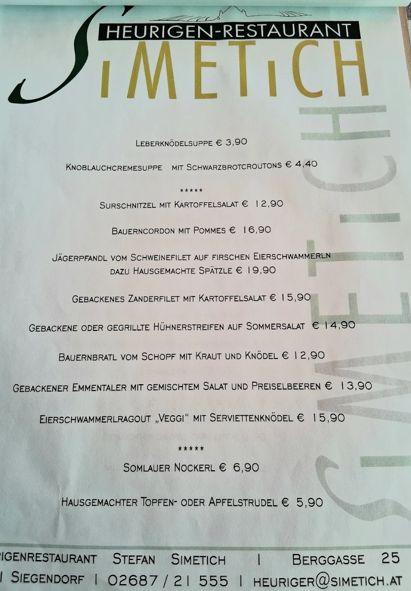 Speisekarte photo 1