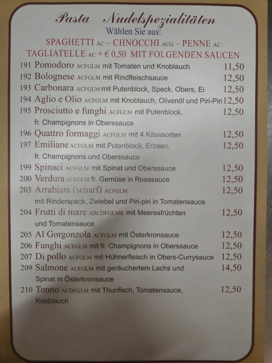 Speisekarte photo 2