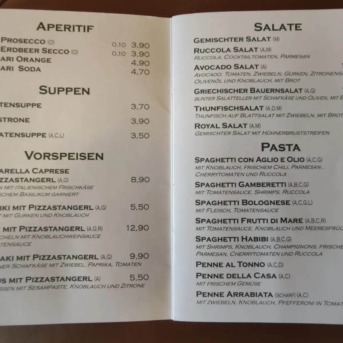 Speisekarte photo 5
