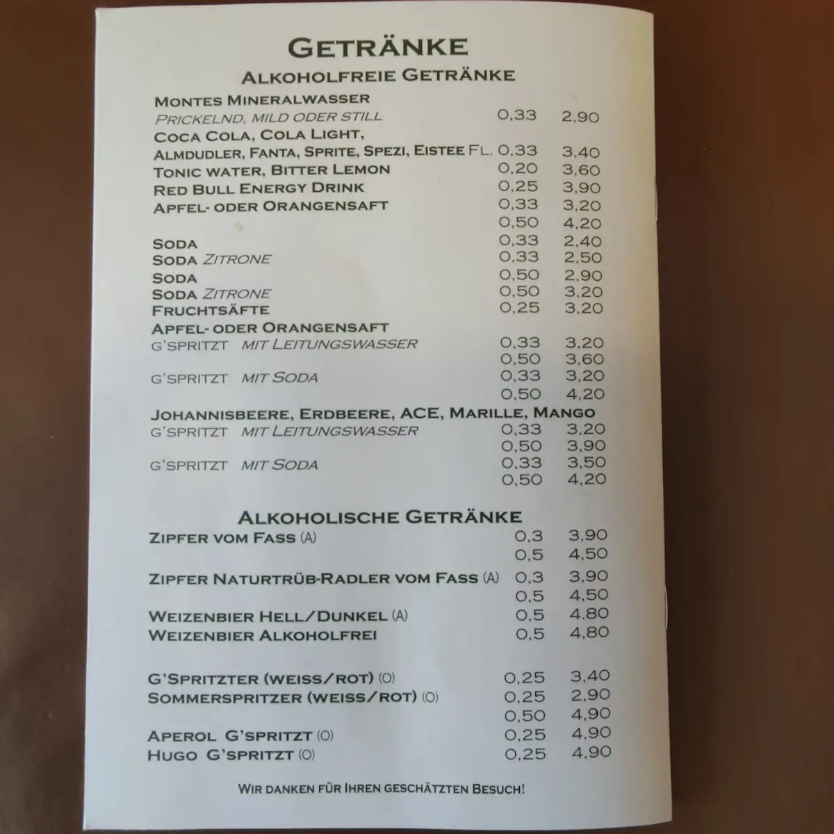 Speisekarte photo 6
