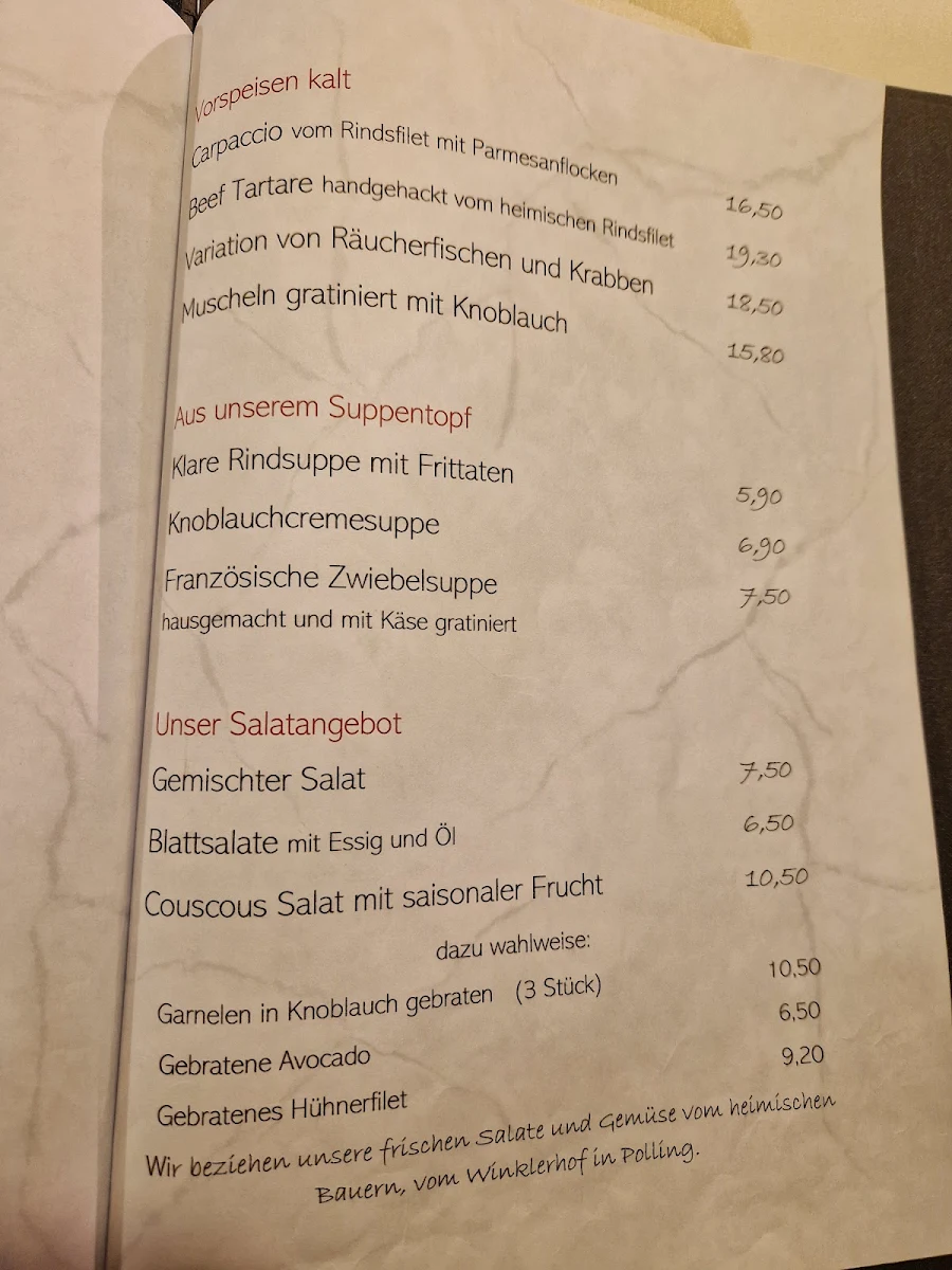 Speisekarte photo 1