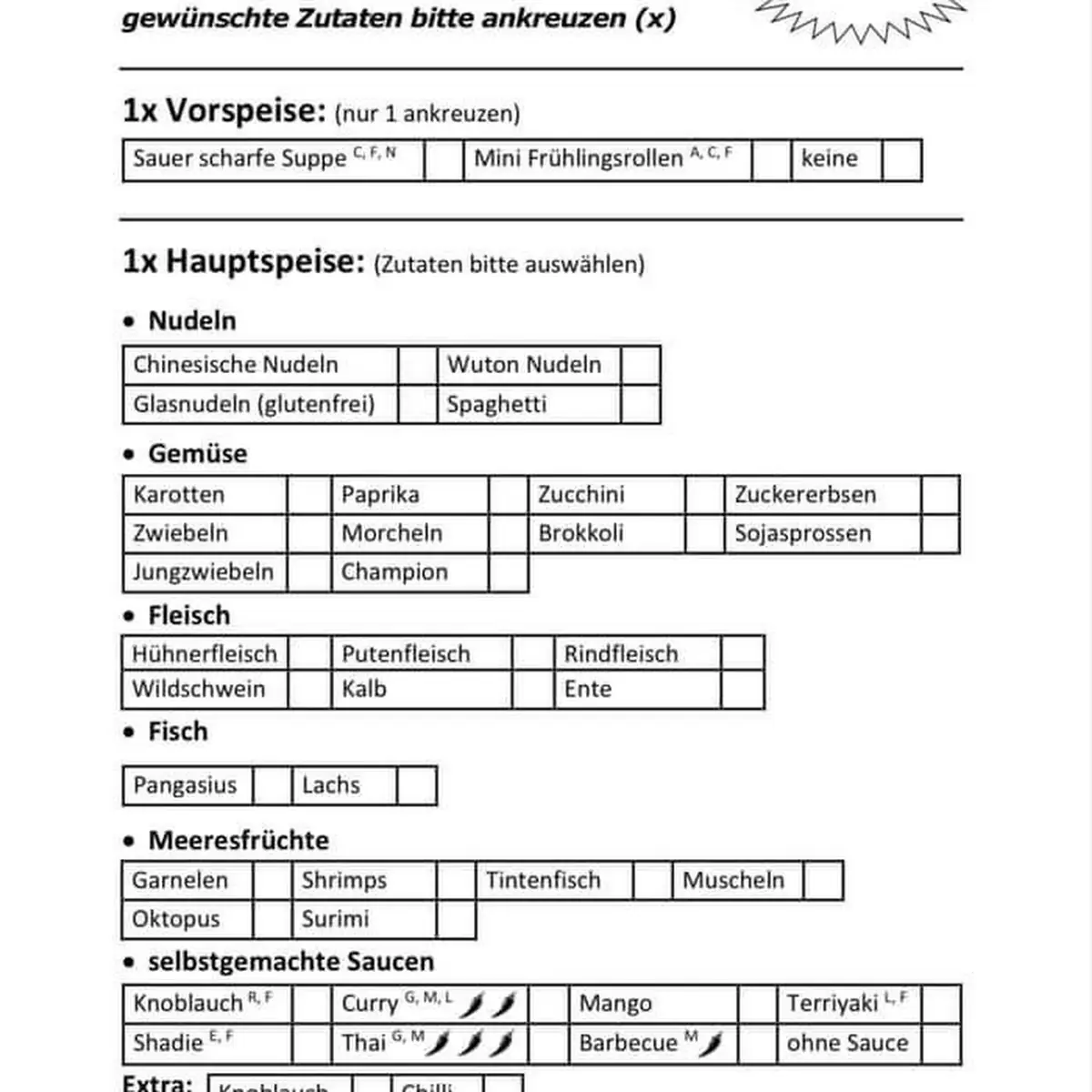 Speisekarte, Asia – Grill Wok Sushi Enns