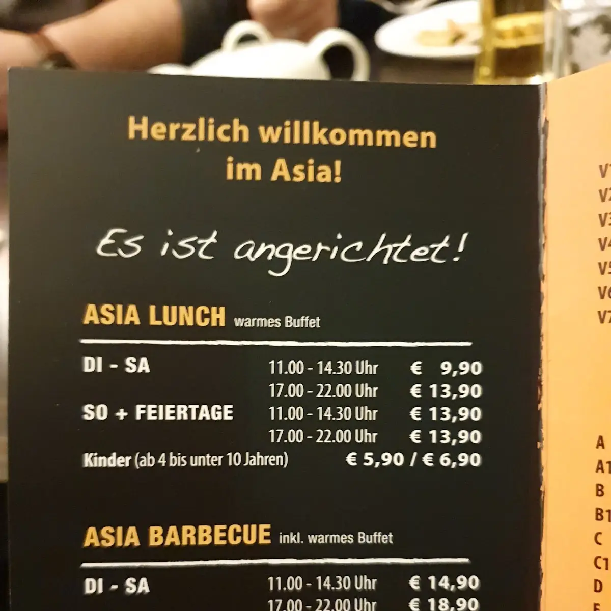Speisekarte, Asia – Grill Wok Sushi Enns