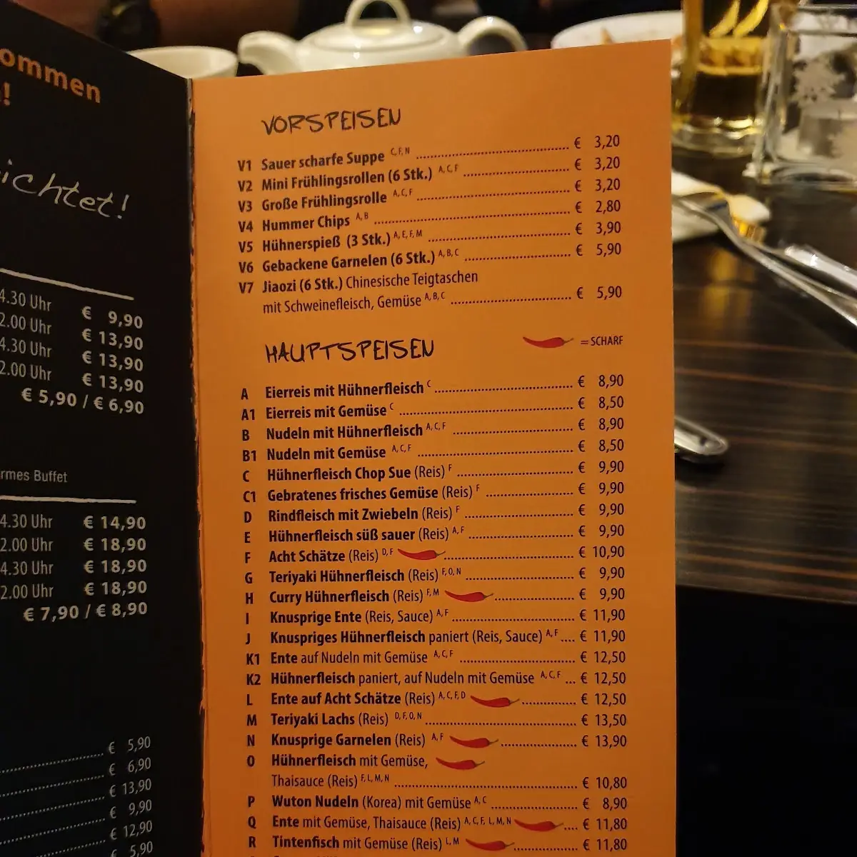 Speisekarte, Asia – Grill Wok Sushi Enns