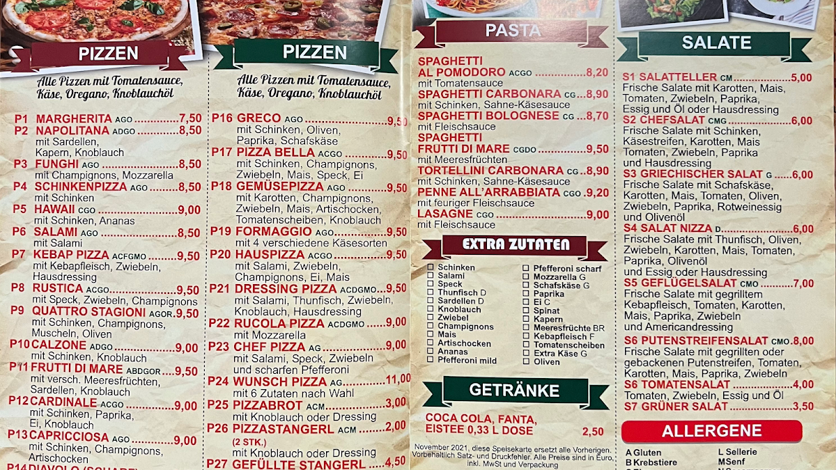 Speisekarte photo 1