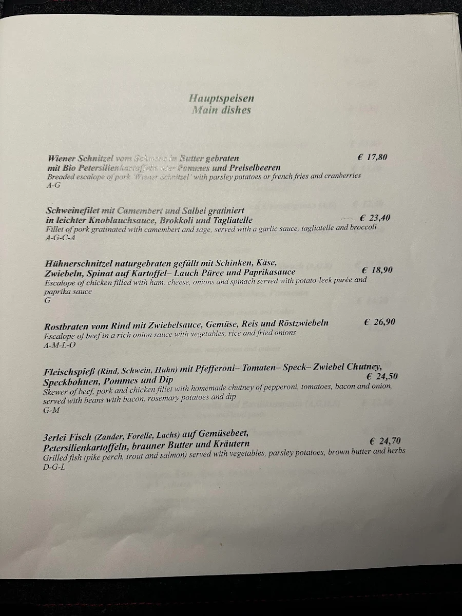 Speisekarte photo 2
