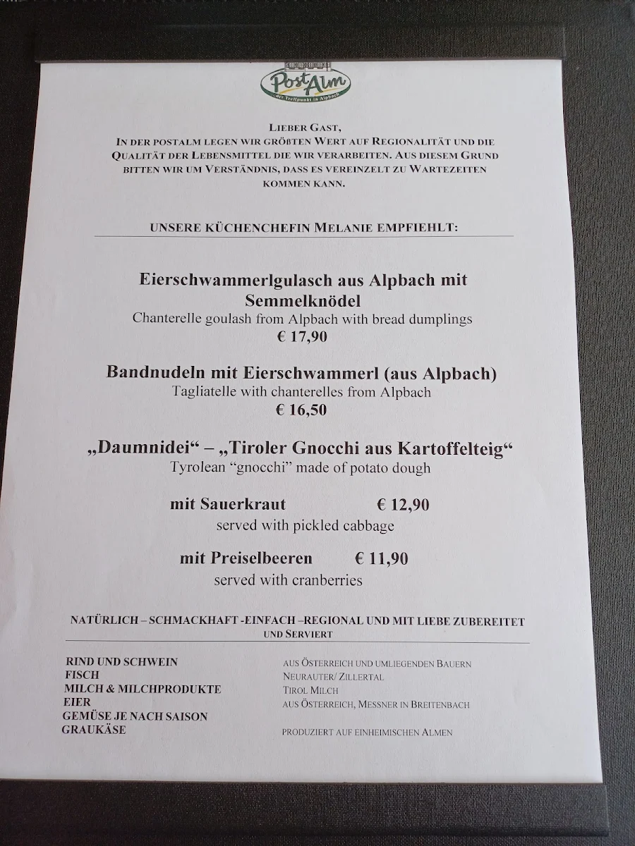 Speisekarte photo 3