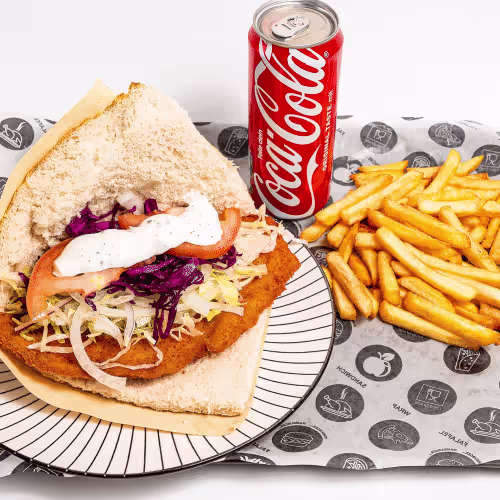 Schnitzel Sandwich menü 05