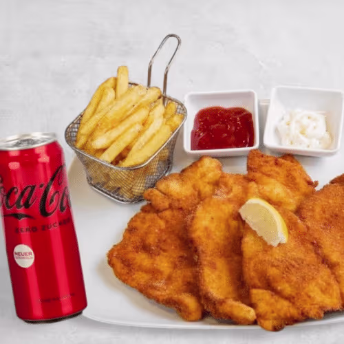 Putenschnitzel Menü