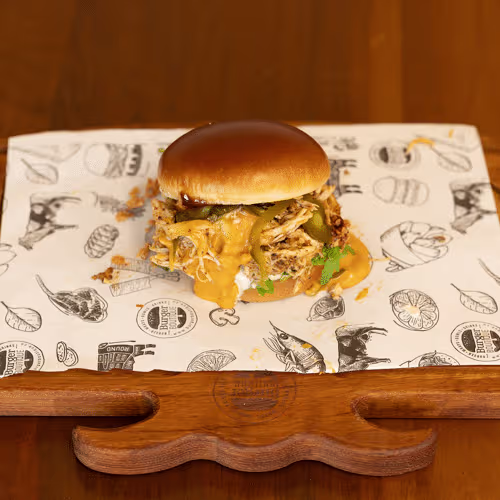 Pulled Chicken Burger