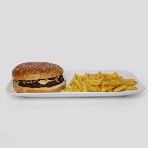 Classic Hamburger Menü mit Pommes und Cola