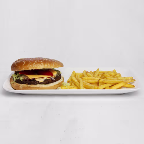 Jeremys Burger (Scharf) Menü mit Pommes und Cola