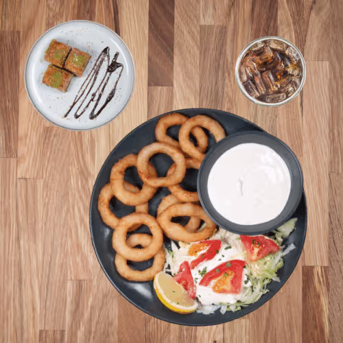 Menü 9 - gebackene Calamari